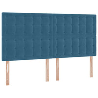 Letto con Contenitore Blu Scuro 200 x 200 cm Velluto 3372279