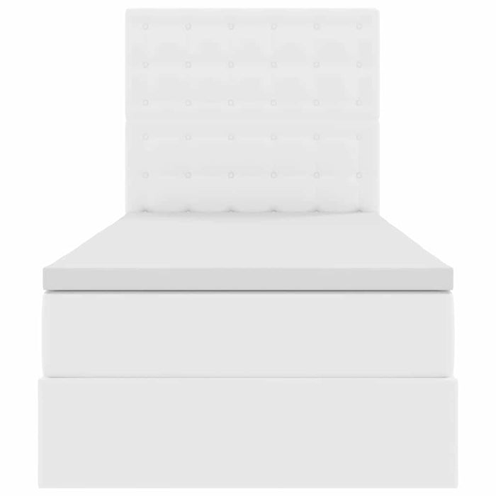 Letto con contenitore e LED con led Bianco Puro 90 x 190 cm 3372282