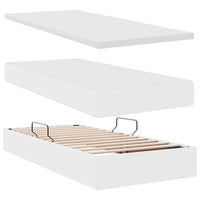 Letto con contenitore e LED con led Bianco Puro 90 x 200 cm 3372286