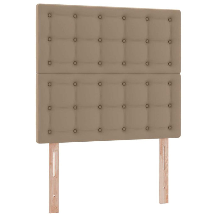 Letto con contenitore e LED con led Cappuccino 90 x 200 cm 3372288