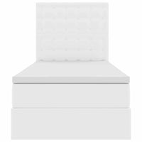 Letto con contenitore e LED con led Bianco Puro 100 x 200 cm 3372290