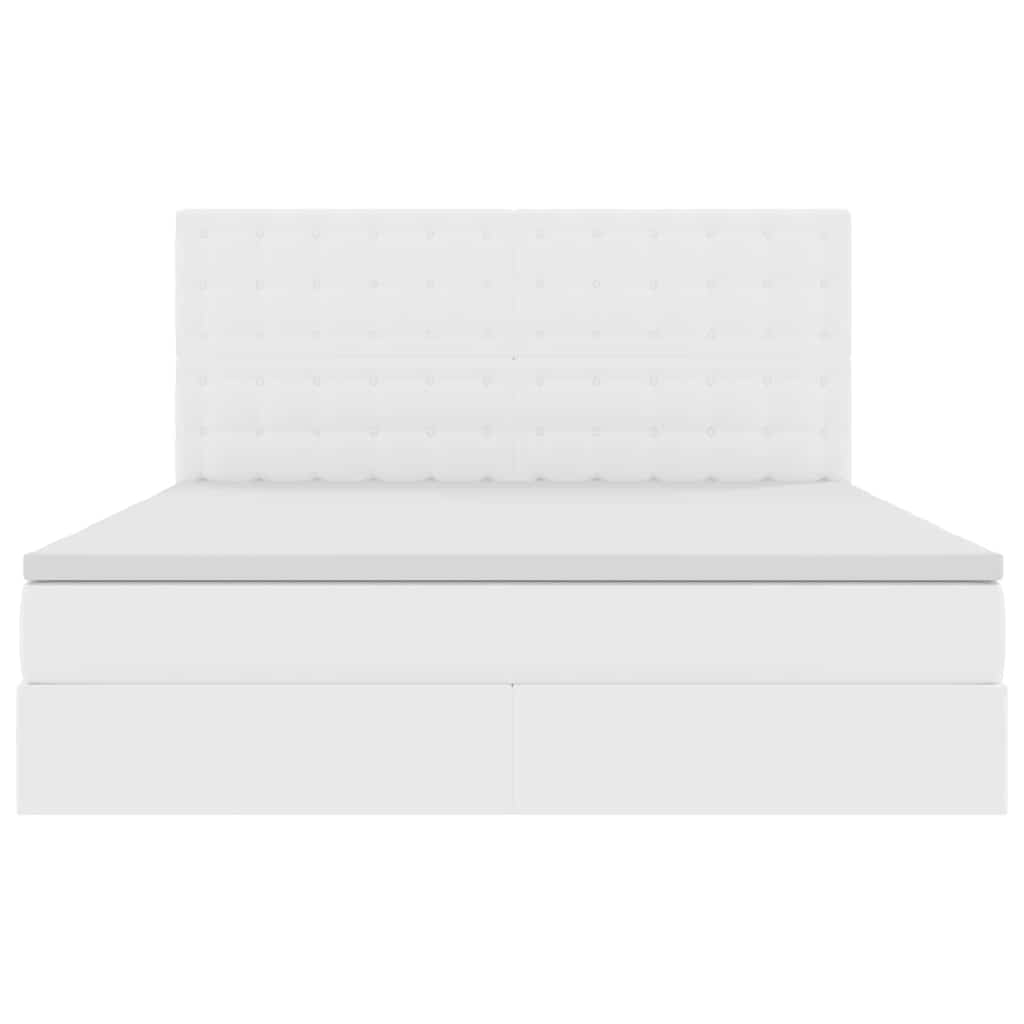 Letto con contenitore e LED Bianco Puro 160 x 200 cm 3372310