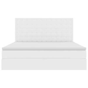 Letto con contenitore e LED Bianco Puro 180 x 200 cm 3372314