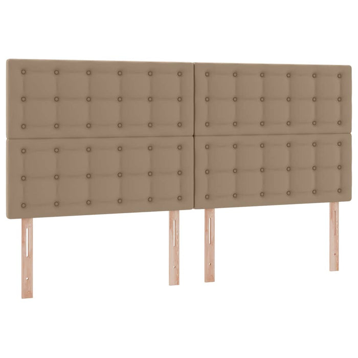 Letto con contenitore e LED con led Cappuccino 200 x 200 cm 3372320