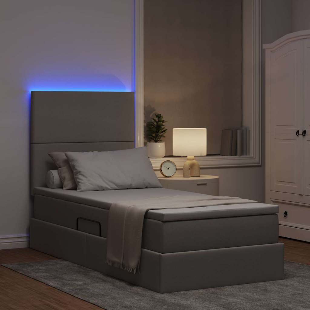 Letto con contenitore e LED Talpa 90 x 190 cm Poliestere 3372324
