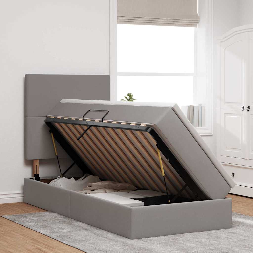 Letto con contenitore e LED Talpa 100 x 200 cm Poliestere 3372336