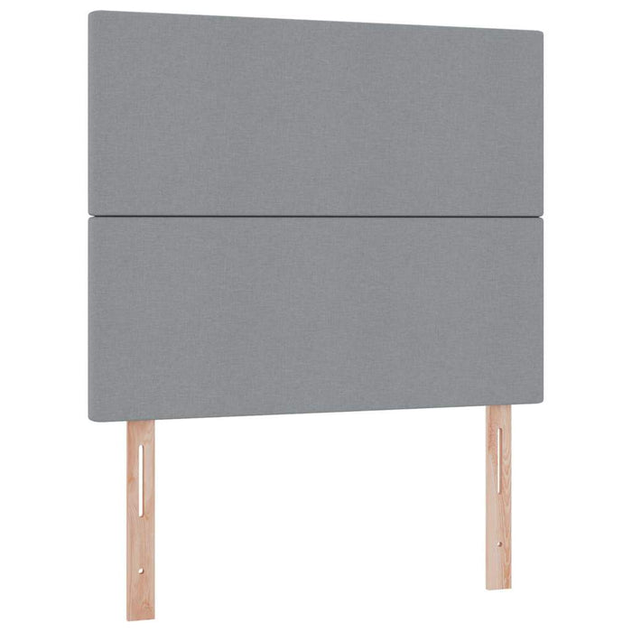 Letto con contenitore e LED Grigio chiaro 120 x 190 cm 3372339