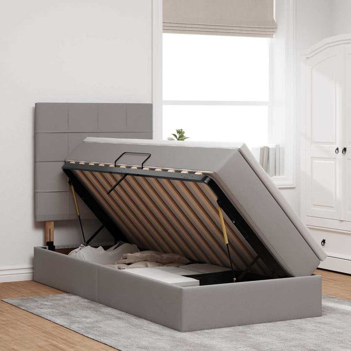 Letto con contenitore e LED Talpa 100 x 200 cm Poliestere 3372399