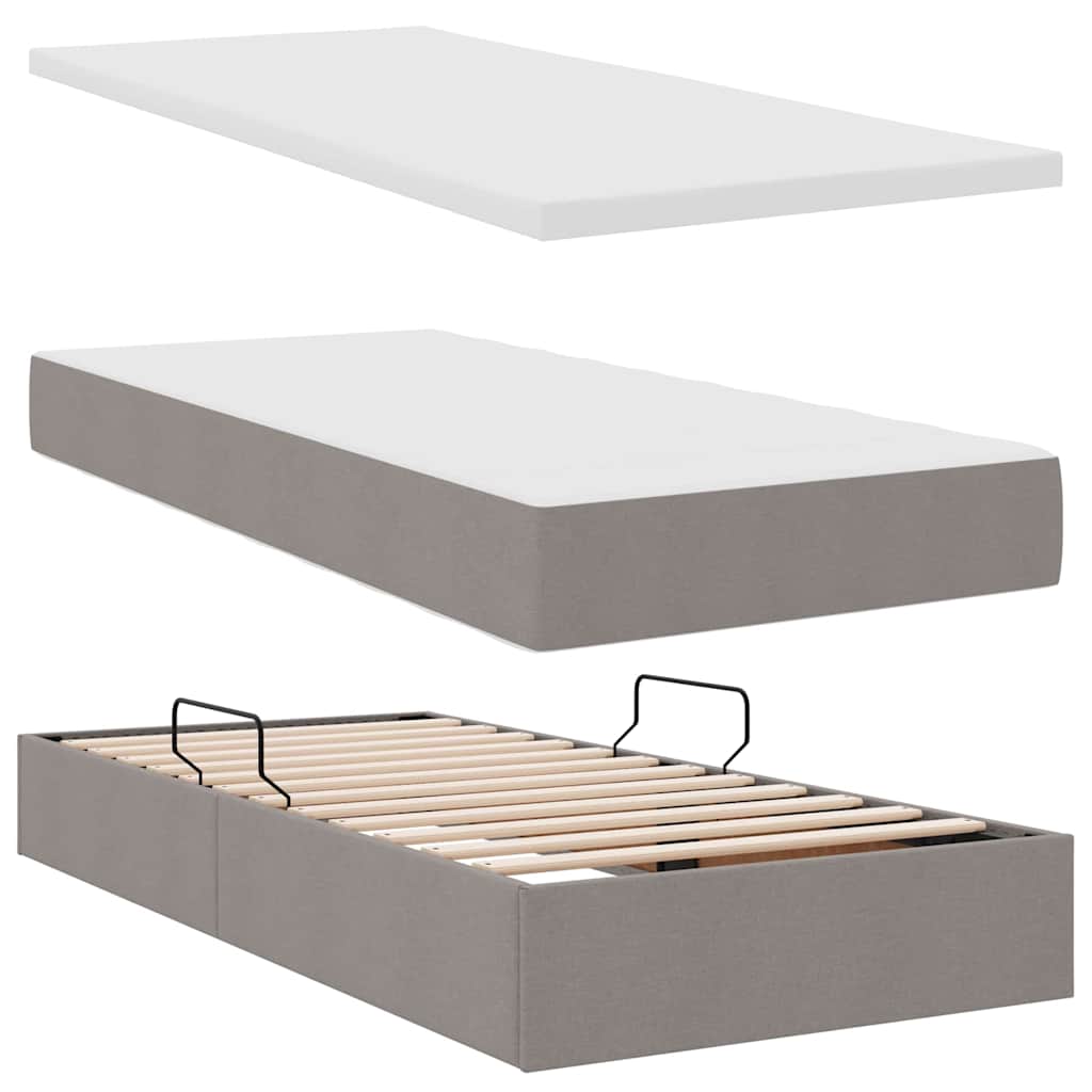 Letto con contenitore e LED Talpa 100 x 200 cm Poliestere 3372399