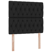 Letto con contenitore e LED Nero 100 x 200 cm Poliestere 3372461