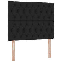 Letto con contenitore e LED Nero 120 x 200 cm Poliestere 3372473