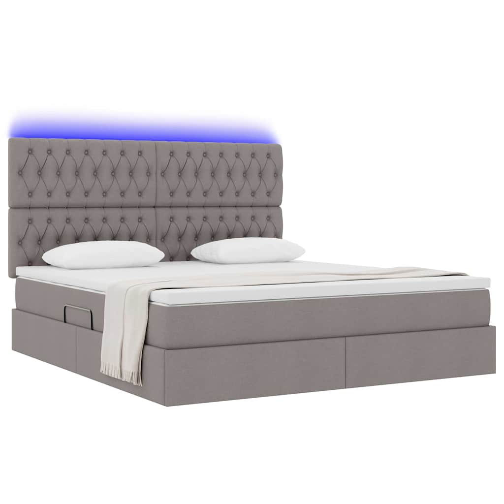 Letto con contenitore e LED Talpa 160 x 200 cm Poliestere