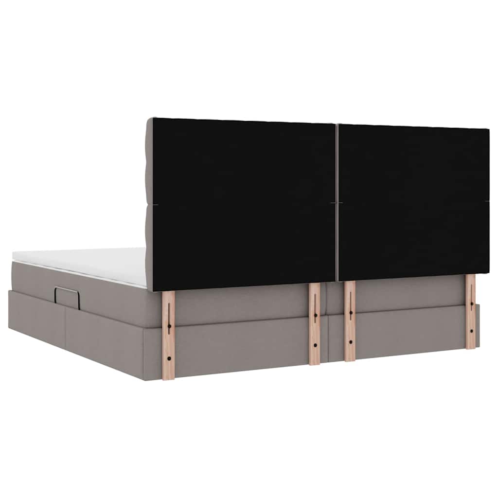 Letto con luci a strisce a LED Talpa 200 x 200 cm Tessuto 3372504