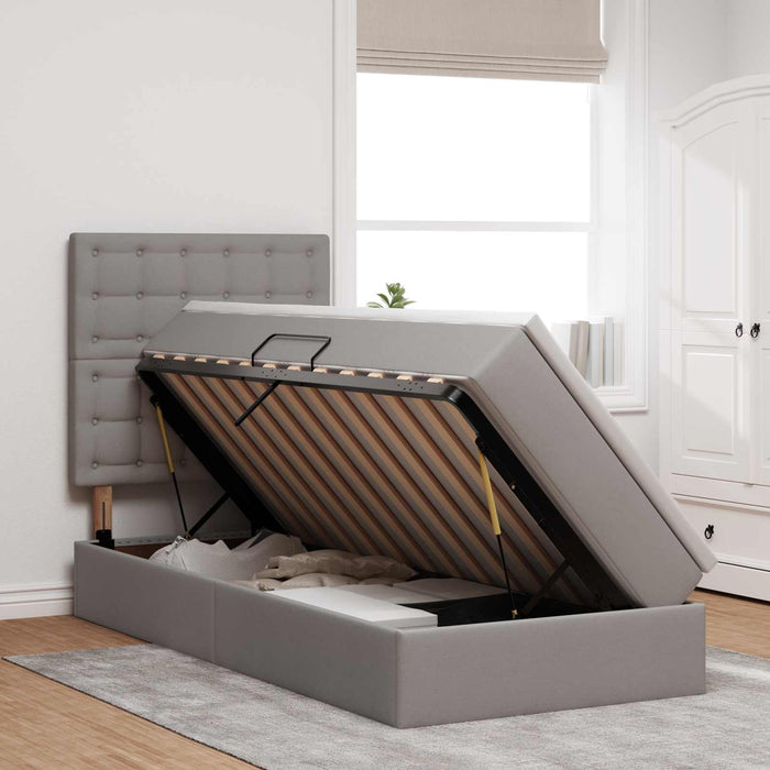 Letto con contenitore e LED Talpa 90 x 200 cm Poliestere 3372519