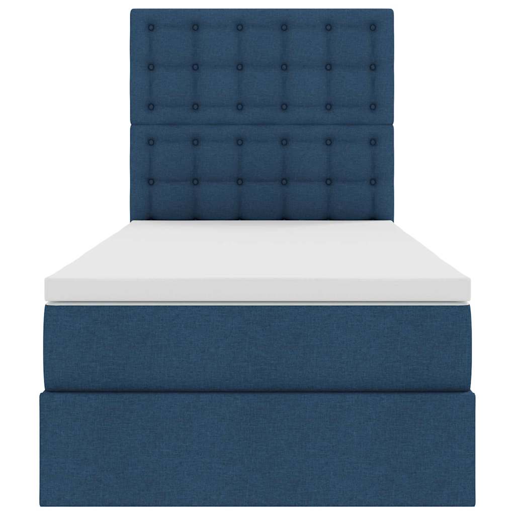 Letto con contenitore e LED con led Blu 90 x 200 cm Poliestere 3372521