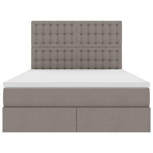 Letto con luci a strisce a LED Talpa 140 x 200 cm Tessuto 3372549