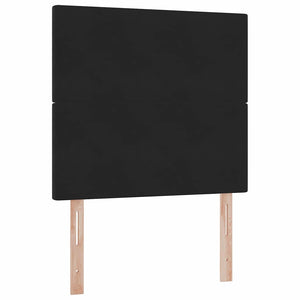 Letto con contenitore e LED con led Nero 100 x 200 cm Velluto 3372587