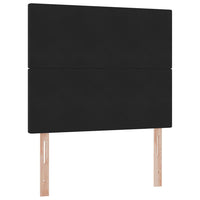 Letto con contenitore e LED Nero 120 x 190 cm Velluto 3372593
