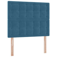 Letto con contenitore e LED Blu 120 x 190 cm Velluto 3372775