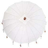 Parasol Balinese Crema 180-190 cm Cotone, legno massello 3356881