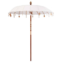Parasol Balinese Crema 180-190 cm Cotone, legno massello 3356881