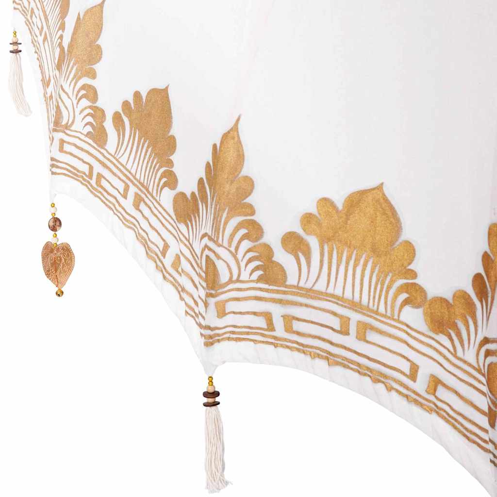 Parasol Balinese Crema 180-190 cm Cotone, legno massello 3356889