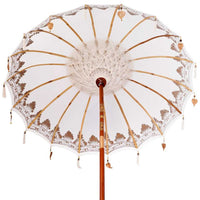 Parasol Balinese Crema 180-190 cm Cotone, legno massello 3356889