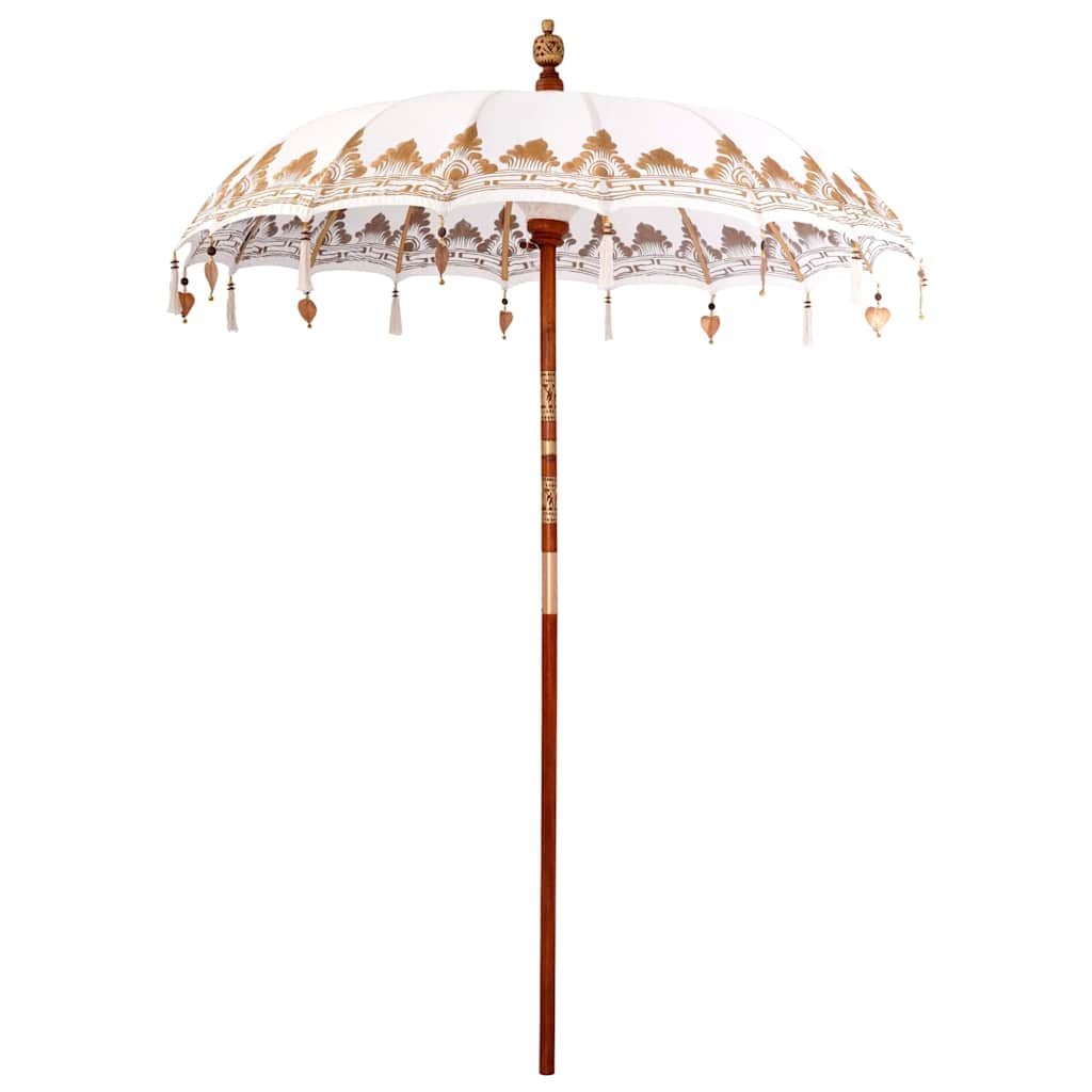 Parasol Balinese Crema 180-190 cm Cotone, legno massello 3356889