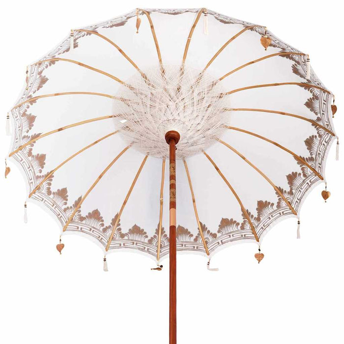 Parasol Balinese Crema 210-220 cm Cotone, legno massello 3356891