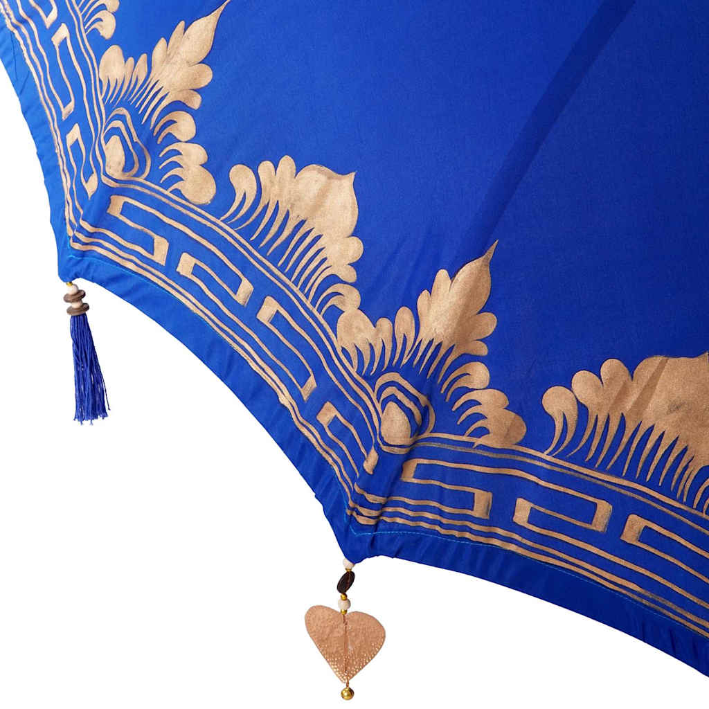 Parasol Balinese Blu 180-190 cm Cotone, legno massello