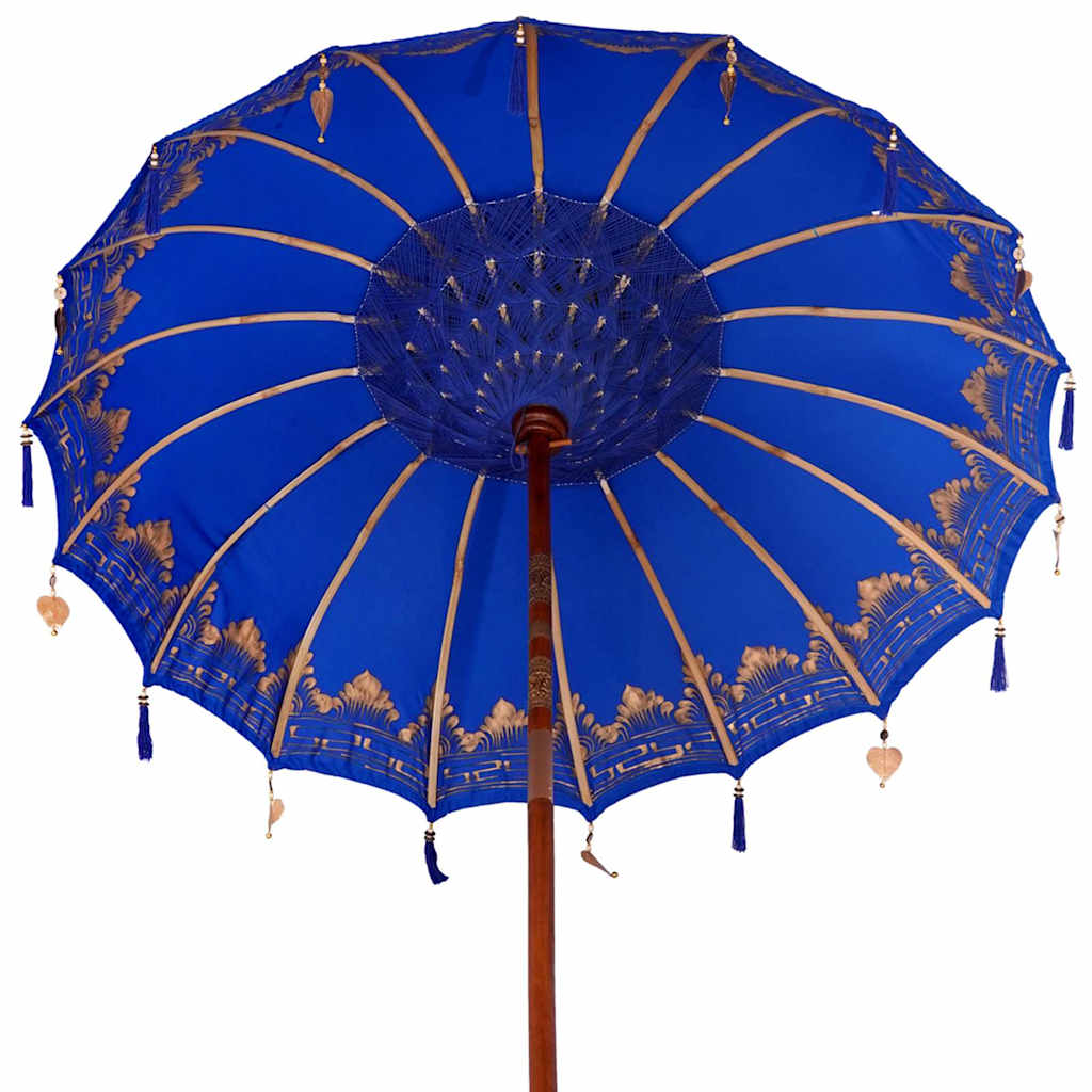 Parasol Balinese Blu 180-190 cm Cotone, legno massello
