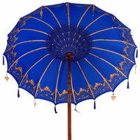 Parasol Balinese Blu 180-190 cm Cotone, legno massello