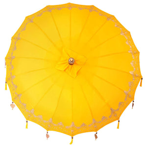 Parasol Balinese Giallo 180-190 cm Cotone, legno massello 3356901