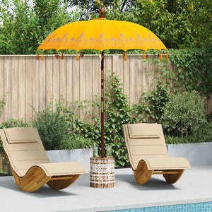 Parasol Balinese Giallo 180-190 cm Cotone, legno massello 3356901
