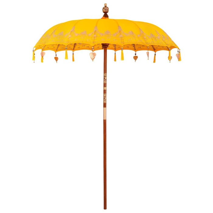 Parasol Balinese Giallo 180-190 cm Cotone, legno massello