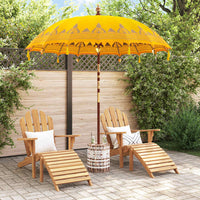 Parasol Balinese Giallo 210-220 cm Cotone, legno massello