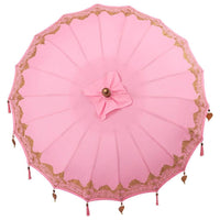 Parasol Balinese Rosa 180-190 cm Cotone, legno massello