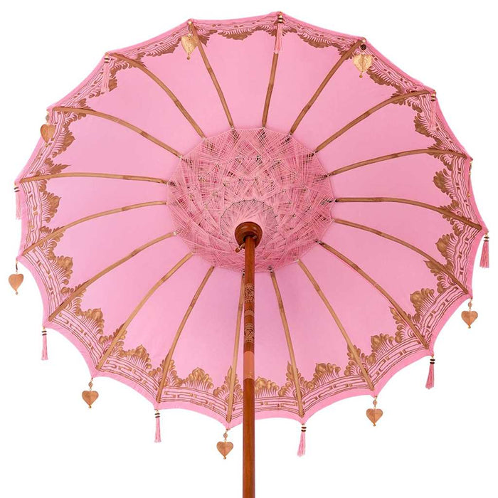 Parasol Balinese Rosa 180-190 cm Cotone, legno massello 3356905