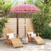 Parasol Balinese Rosa 180-190 cm Cotone, legno massello