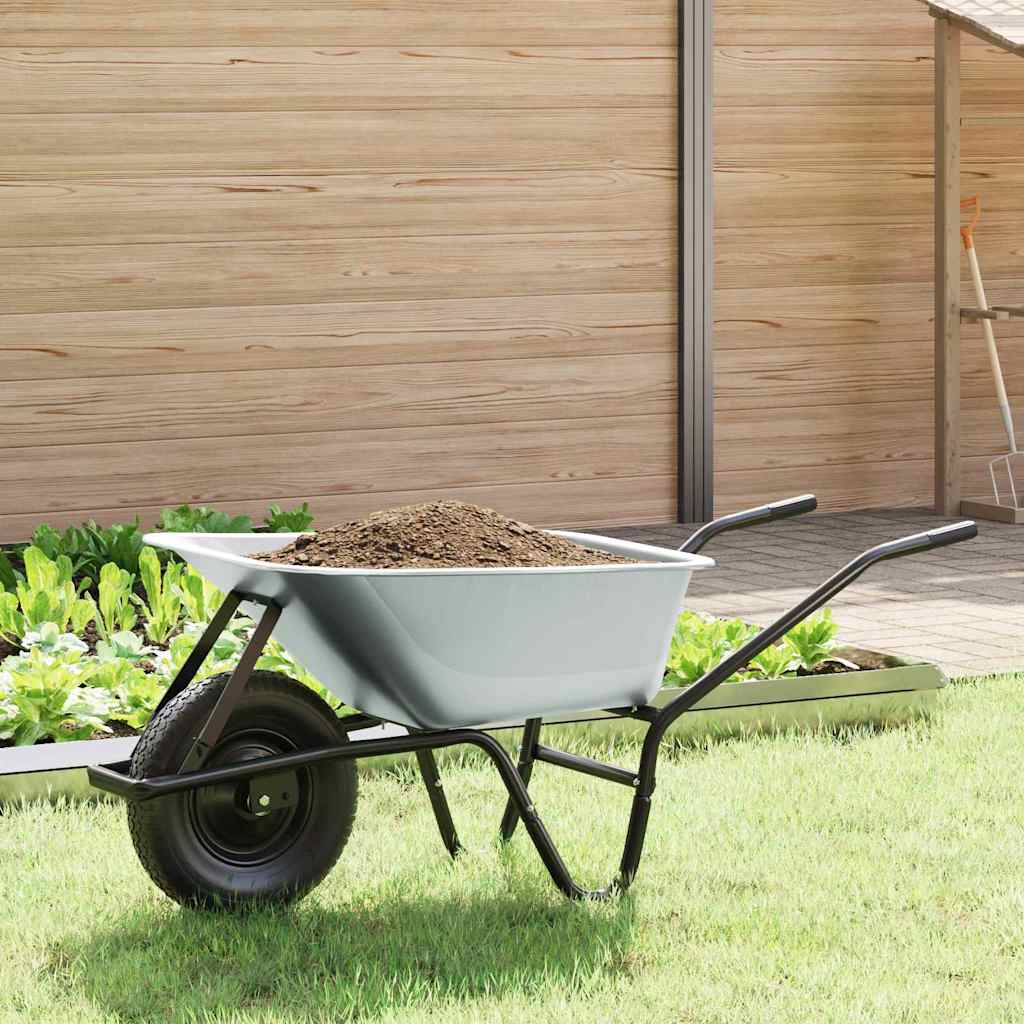 Carriole Argento e Nero 141 x 60 x 57 cm Acciaio 42007973