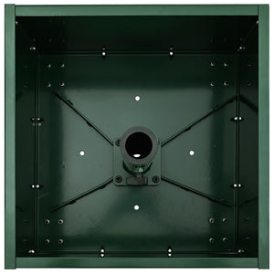 vidaXL Base per Parasol con Vaso Verde 45 x 45 x 45 cm Acciaio