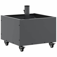 vidaXL Base per Parasol con Vaso Antracite 45 x 45 x 45 cm Acciaio