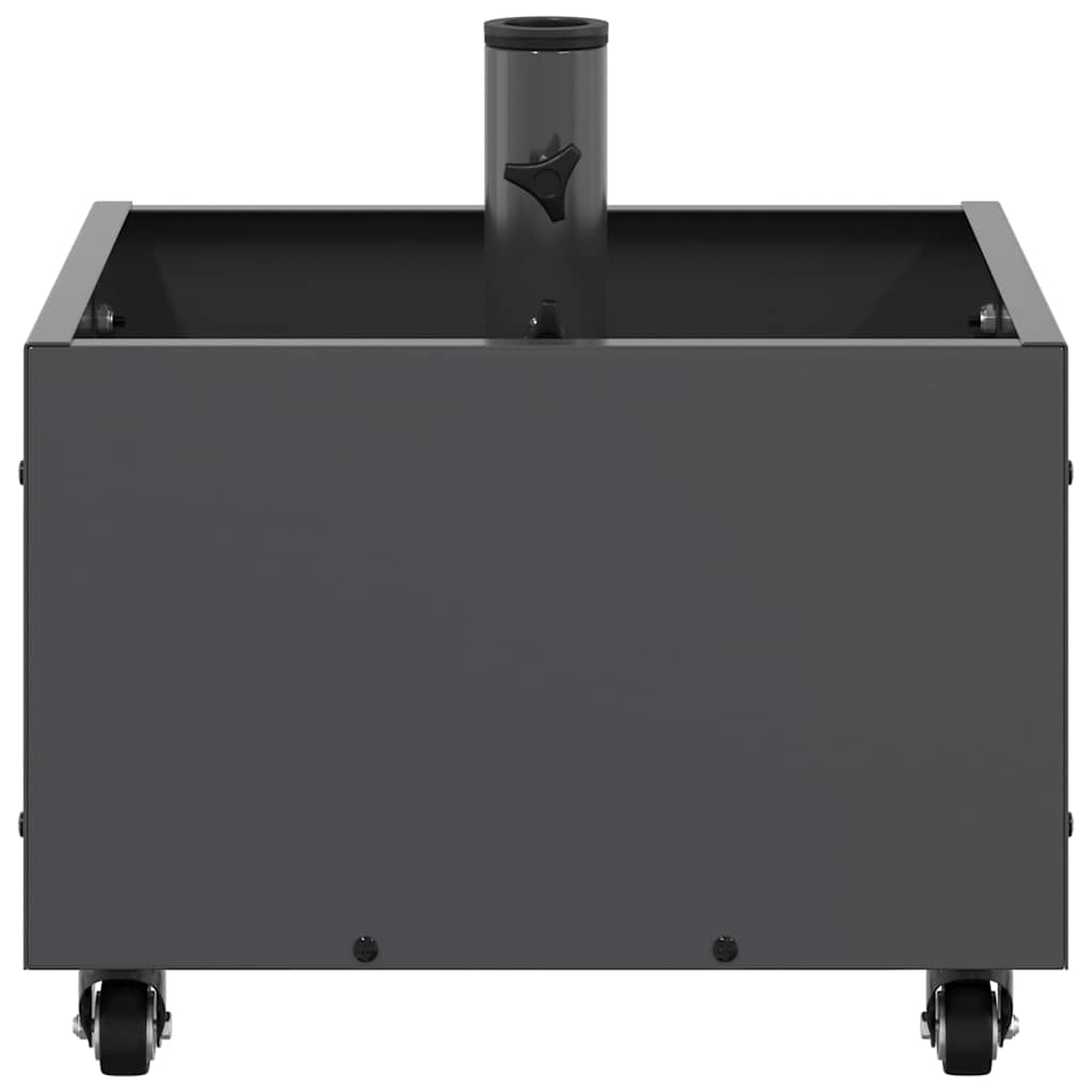 vidaXL Base per Parasol con Vaso Antracite 45 x 45 x 45 cm Acciaio