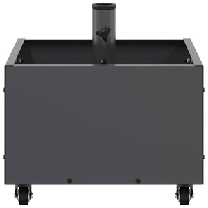 vidaXL Base per Parasol con Vaso Antracite 45 x 45 x 45 cm Acciaio