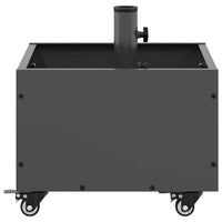 Base per Parasol con Vaso Antracite 45 x 45 x 45 cm Acciaio 42010368