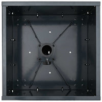 Base per Parasol con Vaso Antracite 45 x 45 x 45 cm Acciaio 42010368