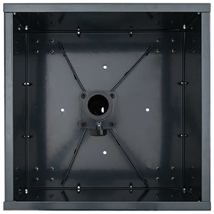 Base per Parasol con Vaso Antracite 45 x 45 x 45 cm Acciaio 42010368