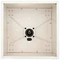 vidaXL Base per Parasol con Vaso Bianco 45 x 45 x 45 cm Acciaio