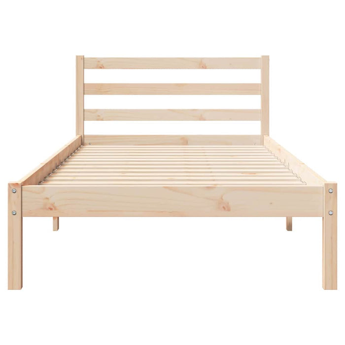 Struttura per Letto Marrone 210 x 80 cm Legno di pino massello 869760