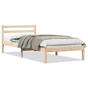 Struttura per Letto Marrone 210 x 80 cm Legno di pino massello 869760